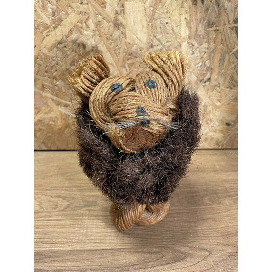 Image 1 of Sculpture vintage d'animaux en corde par Kay Bojesen, 1960