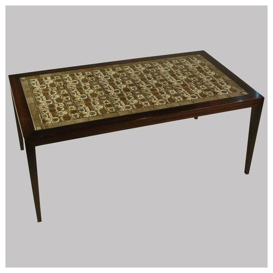 Image 1 of Table basse vintage en bois de rose par Severin Hansen pour Haslev Møbelsnedkeri, 1970