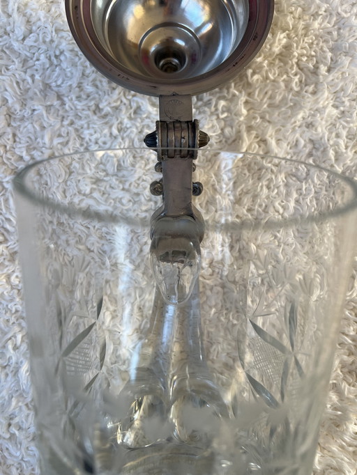 Stein à bière en cristal, objet de collection unique