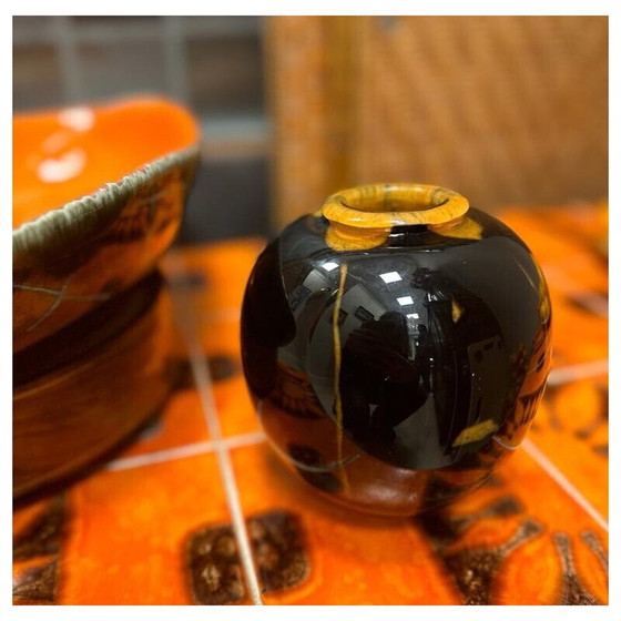 Image 1 of Vase vintage en verre de Murano, 1970