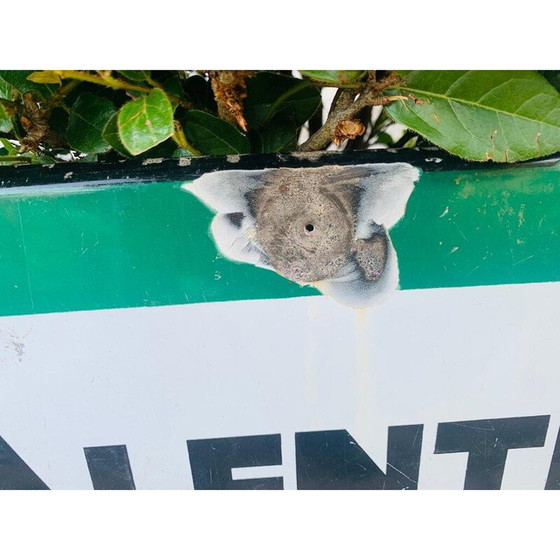Image 1 of Plaque émaillée vintage avec inscription "Valentine", Strasbourg 1960