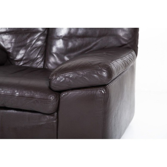 Image 1 of Chaise longue Bonheur en cuir italien vintage par Titiana Ammannati & Giampiero Vitelli pour Brunati