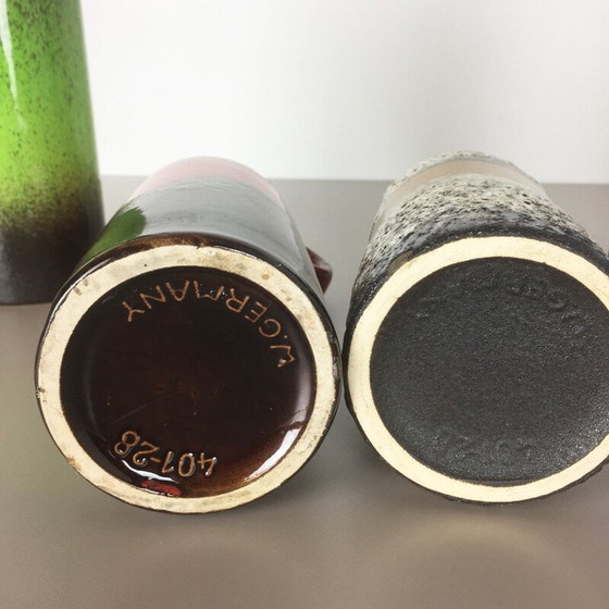 Image 1 of Ensemble de 5 vases en porcelaine vintage de Scheurich, Allemagne 1970