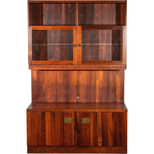 Unité modulaire vintage suédoise en bois de rose par Troeds, 1970