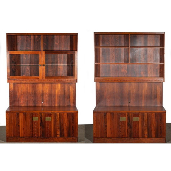 Image 1 of Unité modulaire vintage suédoise en bois de rose par Troeds, 1970