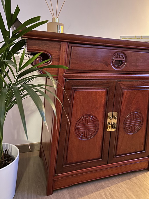 Magnifique console orientale en bois de rose