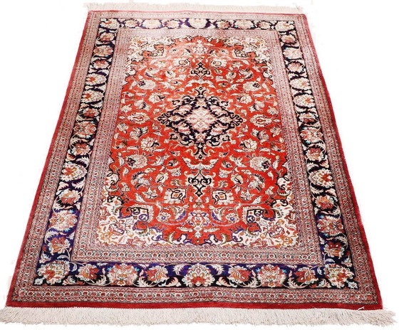 Image 1 of Tapis persan - Ghom soie - Pièce de collection - 160 X 100 cm noué à la main