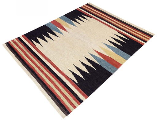 Kilim design tissé à la main - 181 X 136 cm - Nouveau