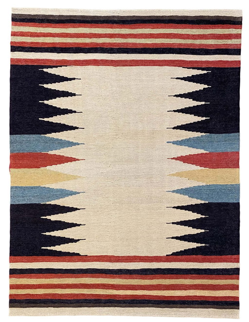 Kilim design tissé à la main - 181 X 136 cm - Nouveau