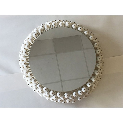 Miroir fleuri vintage par Emil Stejnar pour Rupert Nikoll, 1950