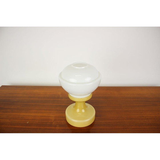Image 1 of Lampe de table vintage en verre de Valasske Mezirici, 1970