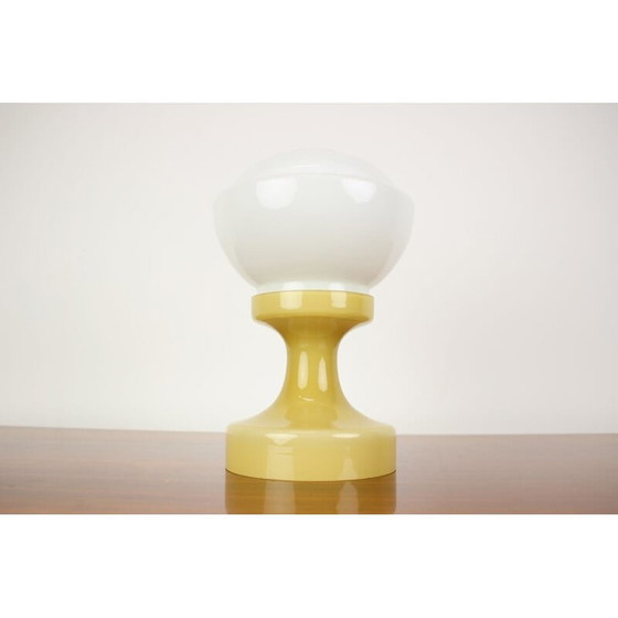 Image 1 of Lampe de table vintage en verre de Valasske Mezirici, 1970
