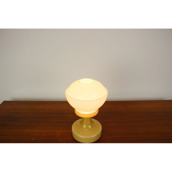 Image 1 of Lampe de table vintage en verre de Valasske Mezirici, 1970