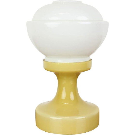 Image 1 of Lampe de table vintage en verre de Valasske Mezirici, 1970