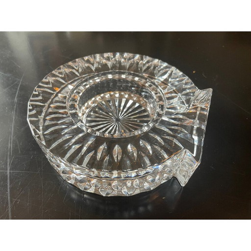 Cendrier vintage en cristal ciselé, 1970