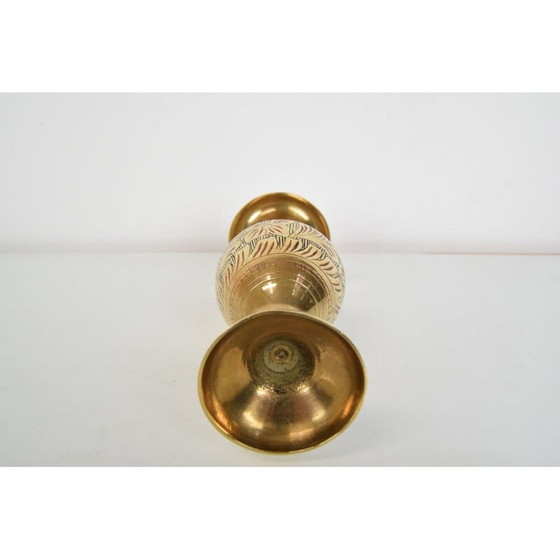 Image 1 of Vase en laiton du Mid Century, Inde années 1960