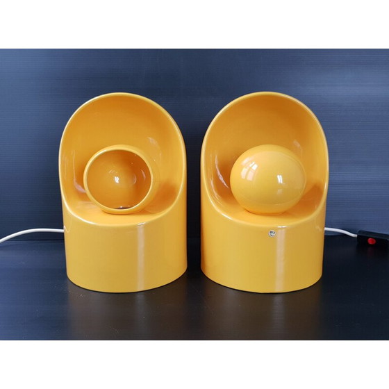 Image 1 of Paire de lampes vintage SC3 par Marcello Cuneo pour Gabbianelli, 1960