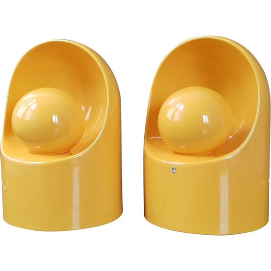 Image 1 of Paire de lampes vintage SC3 par Marcello Cuneo pour Gabbianelli, 1960