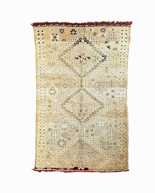 Antique - Tapis marocain en laine Boujad