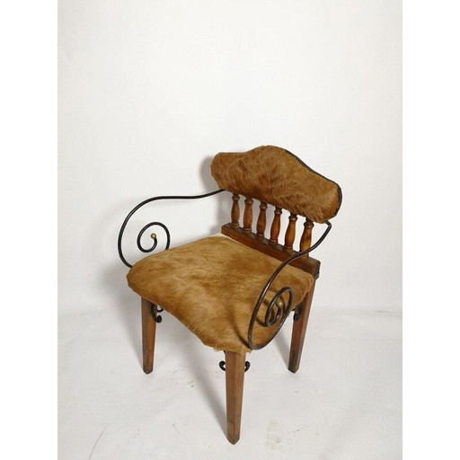 Fauteuil en cuir vintage, 1970