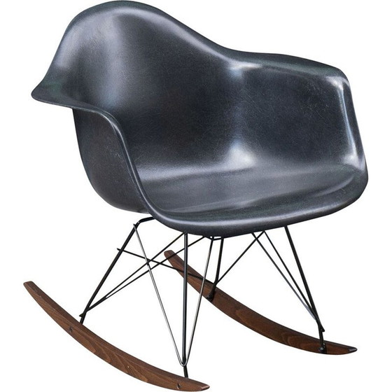 Image 1 of Fauteuil à bascule vintage "Elephant Grey" par Charles et Ray Eames pour Herman Miller, 1970
