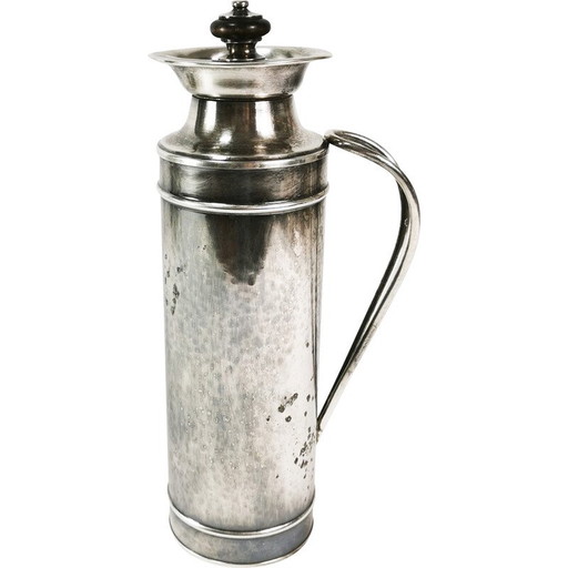 Thermos Art déco vintage en forme de cruche-terrasse, Allemagne années 1960