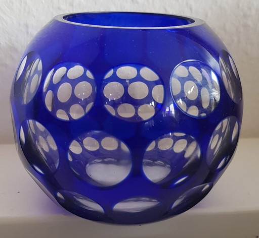 Vase Globe en cristal de Wmf, 1930S