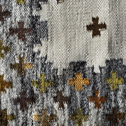Kilim vintage en laine aux couleurs de l'automne
