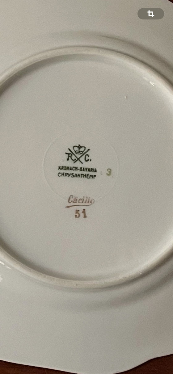 Image 1 of Rosenthal Chrysanthème Cécile 3 assiettes