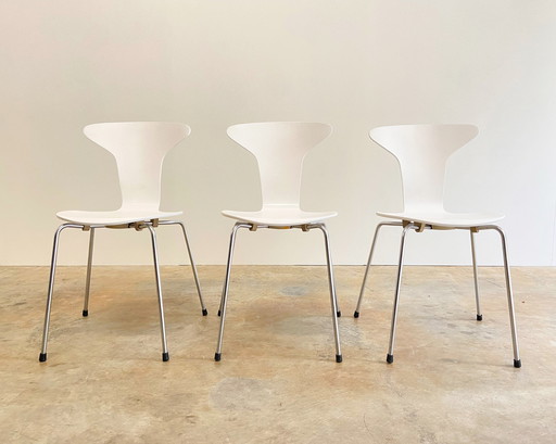 3X Chaises Mosquito Fritz Hansen Par Arne Jacobsen