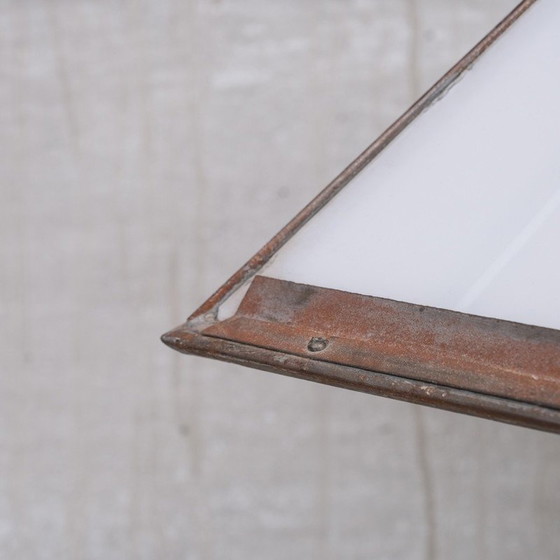 Image 1 of Lampes suspendues hexagonales en opaline, France 1930s