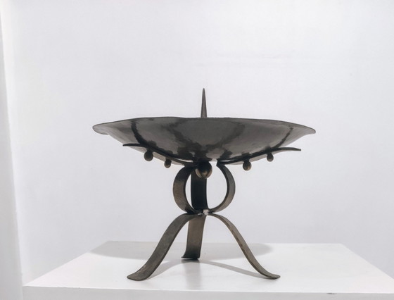 Chandelier brutaliste – Bougeoirs et chandeliers, Copper, Bronze (photo 9 of 9)