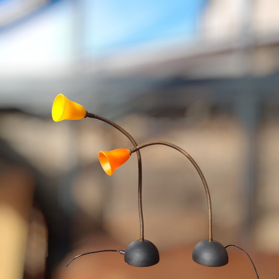 Image 1 of 2X Lampes de table Deja Vú, Design Rob Nollet, Pays-Bas, 80S