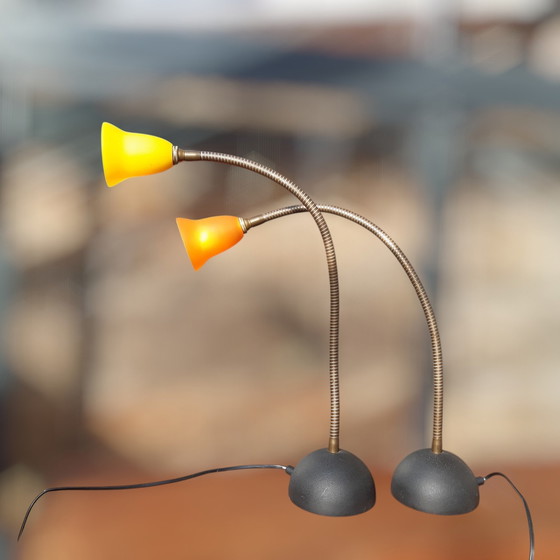 Image 1 of 2X Lampes de table Deja Vú, Design Rob Nollet, Pays-Bas, 80S