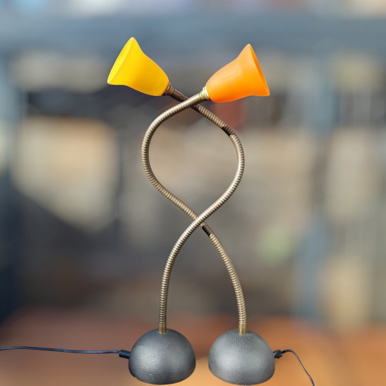 Image 1 of 2X Lampes de table Deja Vú, Design Rob Nollet, Pays-Bas, 80S