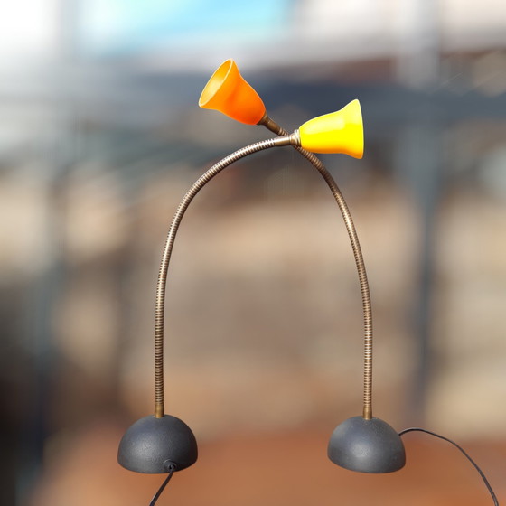 Image 1 of 2X Lampes de table Deja Vú, Design Rob Nollet, Pays-Bas, 80S