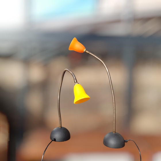 Image 1 of 2X Lampes de table Deja Vú, Design Rob Nollet, Pays-Bas, 80S