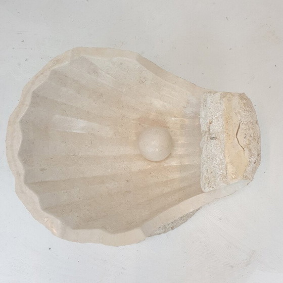 Image 1 of Table basse vintage Mactan en pierre et coquillage par Magnussen Ponte, années 1980