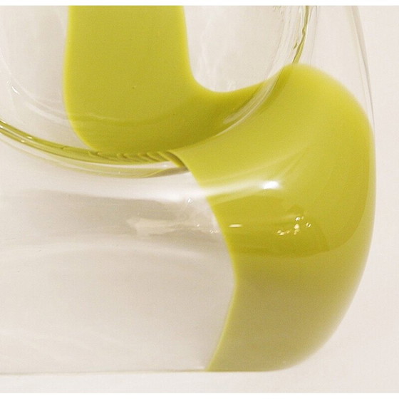 Image 1 of Vase vintage en verre de Murano par Carlo Nason pour Mazzega Italie 1970