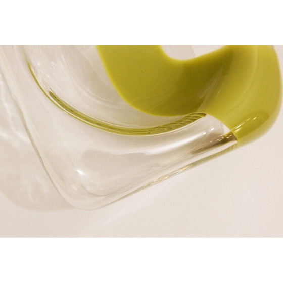 Image 1 of Vase vintage en verre de Murano par Carlo Nason pour Mazzega Italie 1970