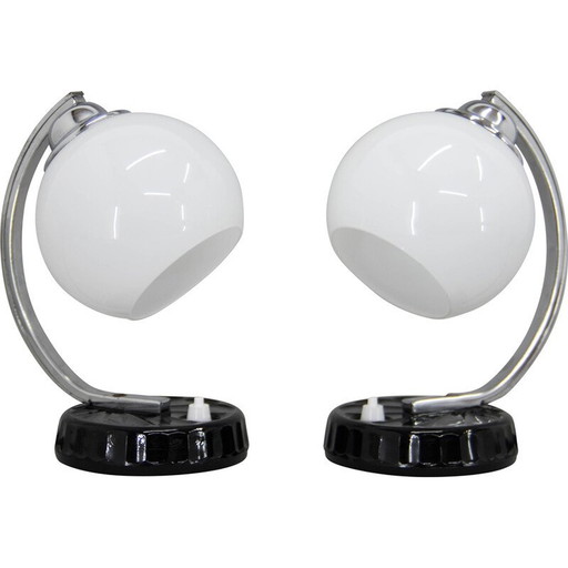 Paire de lampes de table Art Déco, années 1930