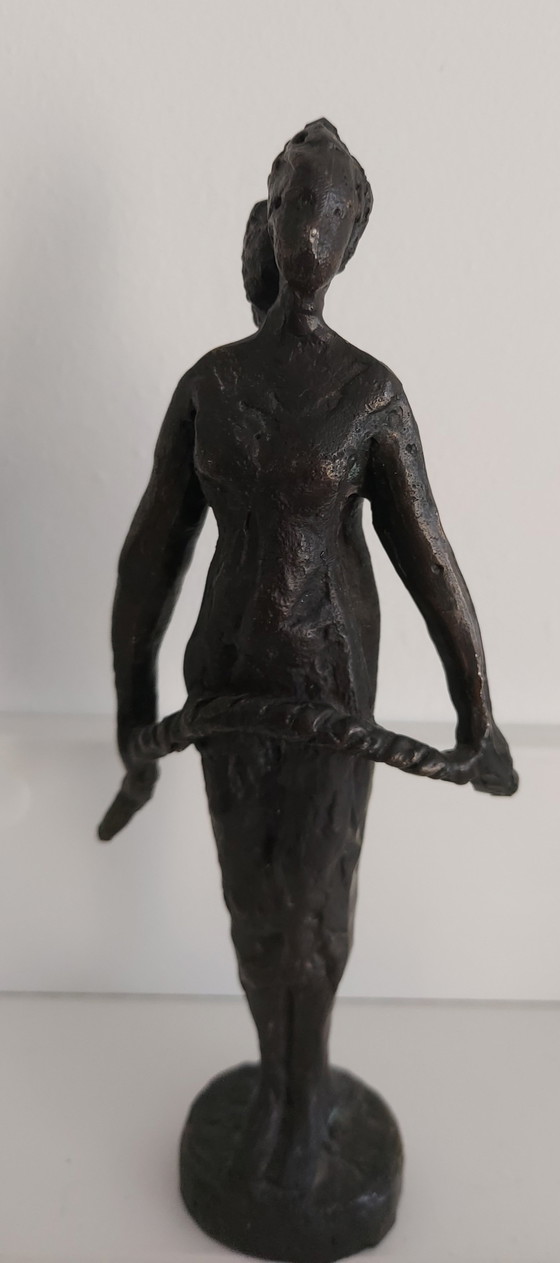 Image 1 of Statue en bronze lourd 2 femmes