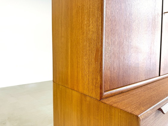 Image 1 of Mid Century Wk Meubles Teck Étagère Armoire Bibliothèque Vintage