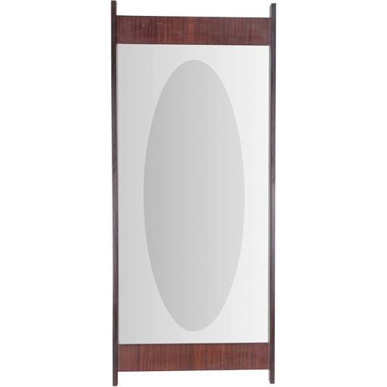 Image 1 of Miroir mural vintage en bois de rose, 1960