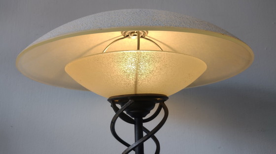 Image 1 of Lampe à poser ovni design vintage