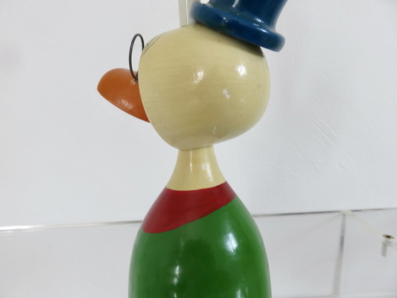 Image 1 of Originale Lampe Canard En Bois, Chambre D'Enfant 1980