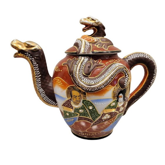 Image 1 of Service de théière vintage "Toi et Moi" en porcelaine de Satsuma, Japon