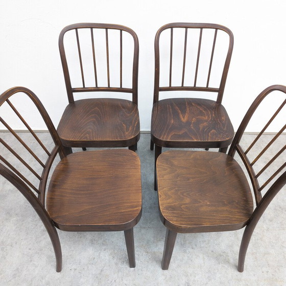 Image 1 of Ensemble de 4 chaises de salle à manger Thonet A 811/4 de Josef Hoffmann, années 1930