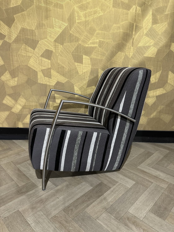 Image 1 of 2X Superbe fauteuil à structure tubulaire / Fauteuil,