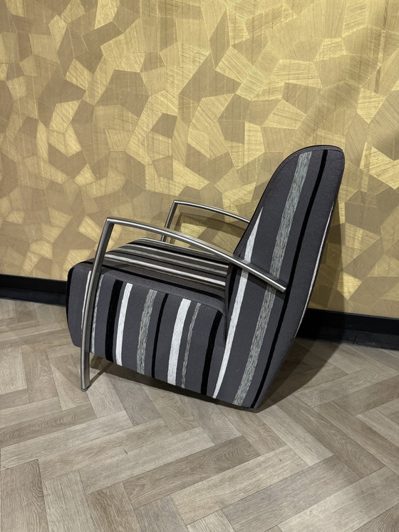 Image 1 of 2X Superbe fauteuil à structure tubulaire / Fauteuil,